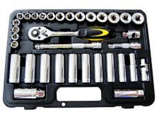 34pcs. 3/8 drive socket set inc.10 pcs deep socket