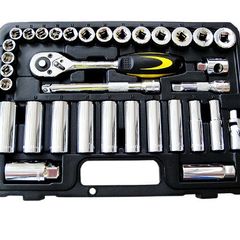 34pcs. 3/8 drive socket set inc.10 pcs deep socket