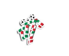 Italia '90 Mascot Glossy Stickers 2-Pack