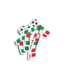 Italia '90 Mascot Glossy Stickers 2-Pack