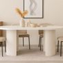 Extendable Dining Table 100 to 180cm with the metal base Image 2