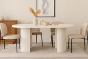 Extendable Dining Table 100 to 180cm with the metal base