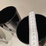 4 vintage black wine glasses  like new Image 6