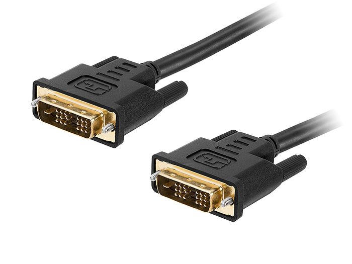 New 3m Premium DVI Male to DVI Male 18+1 Cable Monitor Gold Plated Full HD #987