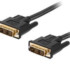 New 3m Premium DVI Male to DVI Male 18+1 Cable Monitor Gold Plated Full HD #987
