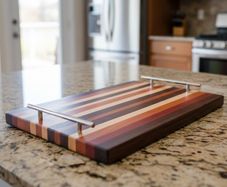 Made to Order Chopping Boards - Serving Trays - Walnut, Ash, Padouk, Purpleheart, Cherry, Maple, Oak - Any Design Boards