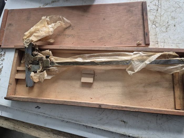 NEW Soviet Vernier Depth Gauge 320 in Wooden Box USSR