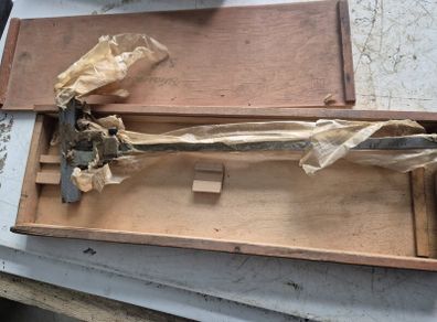 NEW Soviet Vernier Depth Gauge 320 in Wooden Box USSR