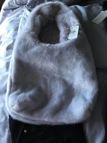 fur handbag