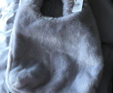 fur handbag