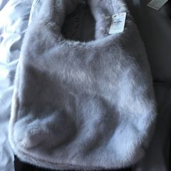 fur handbag
