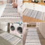 Cotton Area Rug Runner for Hallway, Throw Rugs for Bedroom, Woven Area Rug Indoor, Runner Rug for Kitchen Image 3