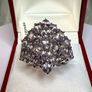 Silver ring with amethysts. Image 2