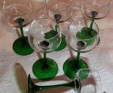 green stem glasses from the 70's,