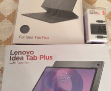 Lenovo IdeaPad Plus 8GB 256GB tablet with keyboard and charger.