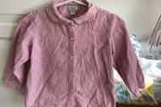 Kiabi dusty pink corduroy blouse top