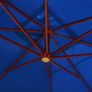 Hanging Parasol with Wooden Pole 400x300 cm Blue Image 2