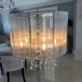 Modern Glam Crystal & Silver Thread Floor Lamp Image 2