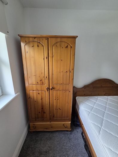Bedroom Furniture - Double Bed, Double Mattress, Wardrobe, Chest of Drawers