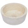 Sink Cream dia 40x15 cm Marble Image 2