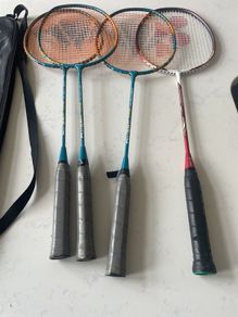 badminton rackets with case