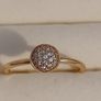 Pandora Dazzling Droplet Gold (585) Ring Image 3