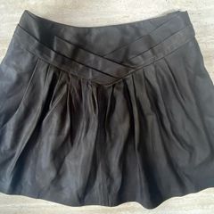 Edun Leather Mini Skirt Size 4/27 New With Tags