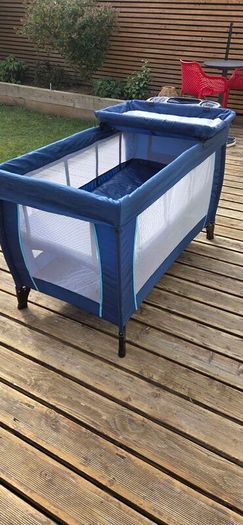 2 tier Travel cot with changing table. excellent condition.