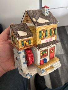 2 90s Xmas tea light holders