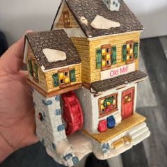 2 90s Xmas tea light holders
