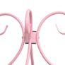 Canopy Bed Frame Pink Metal 140x200 cm Image 2