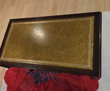 Vintage Leather Table  / Console
