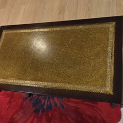 Vintage Leather Table  / Console