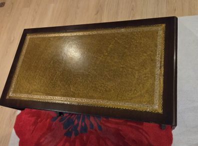 Vintage Leather Table  / Console