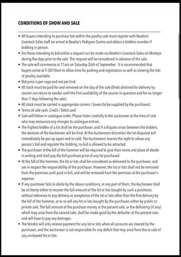 Major Reduction Sale on Behalf of Ryan McLaren