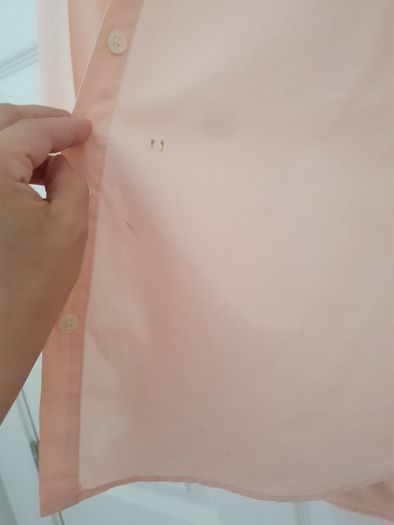 Zara cotton peach colour shirt