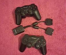 ps2 wireless twin controllers