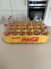 Coca Cola bottle crate 1972 Italian Plastic