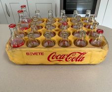 Coca Cola bottle crate 1972 Italian Plastic
