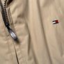 Tommy Hilfiger Mens Beige High Collared Winter Coat Jacket Classic Large Fit Image 5