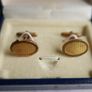 Vintage Sterling Silver 925 Swank Cufflinks in Original Box Mens Wedding Groom Retro Accessories Image 4