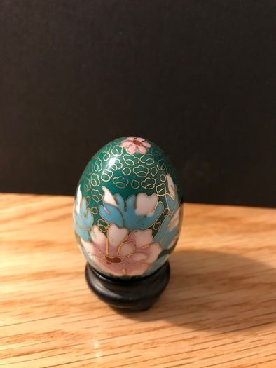 Rare vintage Cloisonne Enamel Egg