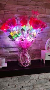 Rose Led Glow For Valentine's 50cm Red