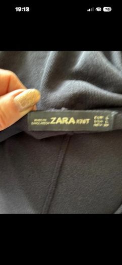 Oversize navy cardigan Zara knit suit 12-16