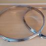 x2 drum hoops chrome over steel triple flange 14 inch 6 lug Image 4