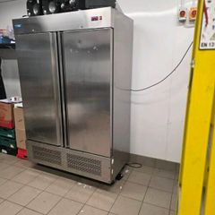 Freezer double door freezer stainless steel