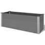 Garden Raised Bed WPC 150x50x54 cm Grey Image 4