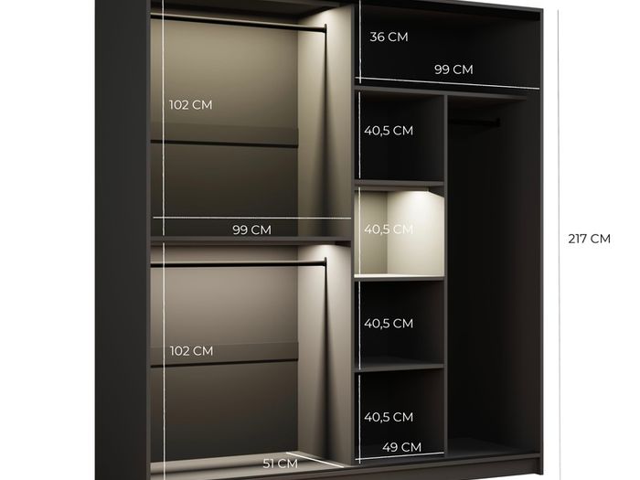 New Wardrobe Dream 203cm Free Delivery