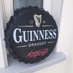 Guinness  bottle top metal sign