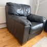 Leather Couch High Quality (Black) Image 4